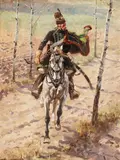 Wojciech Kossak, Polski huzar, 1893 r.