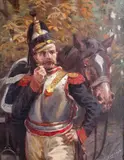 Stanisław Bagieński, Kirasjer Małachowskiego, olej, płótno
