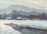Michał Stańko, Giewont, olej, tektura, 23