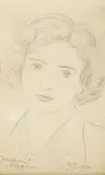 Wlastimil Hofman, Portret kobiety, 1950 r.
