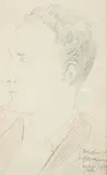 Wlastimil Hofman, Portret mężczyzny, 1950 r.