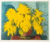 Moïse Kisling, Mimozy, litografia barwna, papier, 54
