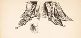 Jan Marcin Szancer, Ilustracja do „Baśni o stalowym jeżu”, tusz, papier, 27