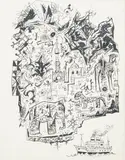 Jan Marcin Szancer, Magiczny świat, tusz, papier, 43