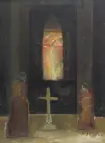 Jerzy Skrebec, Scena we wnętrzu