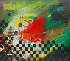Rafał Kowalski, Przypomnienie, 1989 r., 1989, olej, płótno