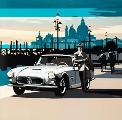 Jakub Napieraj, Venezia, 2025, 2025, akryl, płótno