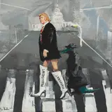The Krasnals, President - erect / Donald Trump, 2020, 2020, olej, płótno