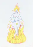 Maurycy Gomulicki, Flame Princess, 2022, 2022, serigrafia, papier