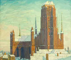 Berthold Hellingrath, Bazylika Mariacka, olej, płótno