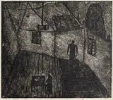 Ryszard Stryjec, W pracowni, z cyklu "Wnętrza", 1961