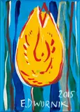 Edward Dwurnik, Tulipan, 2015, 2015, akryl, płótno