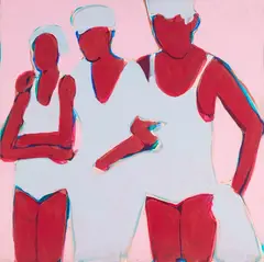Bez tytułu, 2021 by Iwona Kobryń, 2021, akryl, płótno, sold Jun 2025