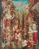 Włodzimierz Szpinger, Amorfizm II, 1992, 1992, olej, płótno