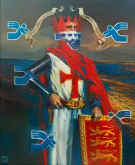 Ryszard Lwie Serce, 2013 by Daniel Mączyński, 2013, olej, płótno, sold May 2025