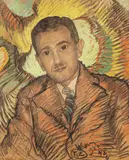 Stanisław Ignacy Witkiewicz, Portret przyjaciela – Bogdana Donigiewicza, 1925 r., 1925, pastel, papier jasnobrązowy