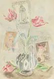 Maja Berezowska, Kompozycja z tulipanami, 1966 r.