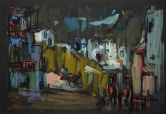 Samuel Tepler, Spacer, gwasz, papier