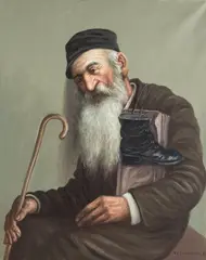 Konstanty Szewczenko, Odpoczywający Żyd, olej, płótno