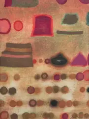 Jan Tarasin, Rejestr I, 1989, 1989, gwasz, pastel, papier, 37