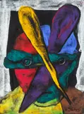 Stasys Eidrigevičius, Święto, 2021, 2021, pastel, papier