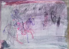 Henryk Cześnik, Bez tytułu, 1992, 1992, technika mieszana, papier