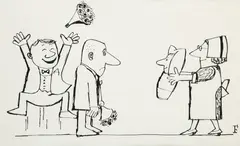 Jerzy Flisak, Miłe zaskoczenie, lata 70. XX w., tusz, papier