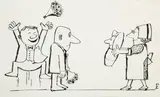 Jerzy Flisak, Miłe zaskoczenie, lata 70. XX w., tusz, papier