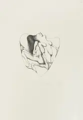 Alicja Wahl, W kole, 1975 r., 1975, litografia, papier