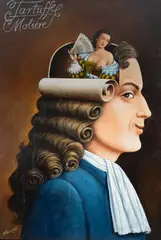 Rafał Olbiński, Tartuffe, olej, płótno