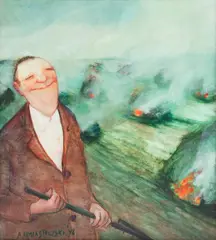 Andrzej Umiastowski, Bez tytułu, 1998, 1998, olej, płótno
