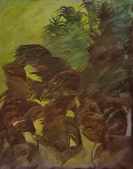 Edyta Hul, Hydrofity, 2016, 2016, olej, płótno