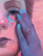 Paulina Stasik, Teardrop, 2023, 2023, olej, płótno