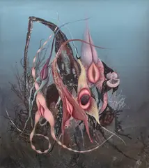 Paweł Matyszewski, Kompozycja biologiczna 7, 2020, 2020, olej, płótno