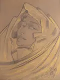 Stanisław Ignacy Witkiewicz, Portret Anny M., IX 1931, pastel, papier szary, 64