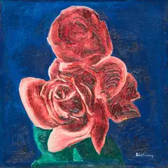 Moïse Kisling, Róże, olej, płótno