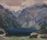 Morskie Oko by Stanisław Gałek, olej, płótno, sold Mar 2025