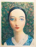Moïse Kisling, Ofelia, litografia, papier
