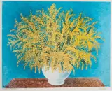 Moïse Kisling, Mimozy, litografia barwna, papier