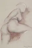 Ryszard Piotrowski, Akt kobiecy, 2005 r., 2005, pastel, ołówek, papier