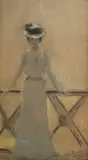 Teodor Axentowicz, Dama w kapeluszu, 1905 r.