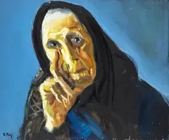 Stanisław Baj, Matka, 1999 r., 1999, olej, płótno, 54