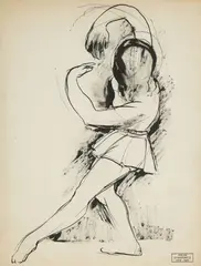 Zdzisław Cyankiewicz, Baletnica, tusz, papier