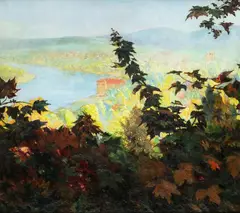Stanisław Jarocki, Wilno - Widok na Antokol, 1903 r., 1903, olej, płótno, 89