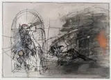 Henryk Cześnik, Bez tytułu, 1992, 1992, Technika mieszana, papier