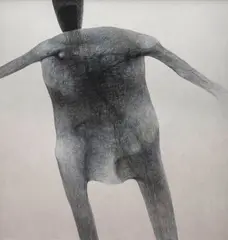 Zdzisław Beksiński, Bez tytułu, 1993, 1993, akryl, płyta