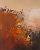 Krzysztof Rapsa, Bez tytułu, 2018, 2018, technika mieszana, płótno
