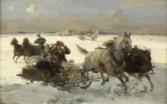 Alfred Wierusz-Kowalski, Sanna, przed 1912 r., olej, deska, 36
