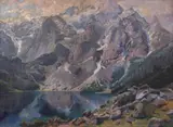 Morskie Oko by Stanisław Gałek, olej, płótno, 56, sold Jan 2025