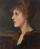 Jan Styka, Portret młodej kobiety, ok, 1910, 1910, olej, tektura